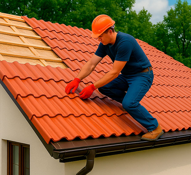 Кровля из керамической черепицы в Твери