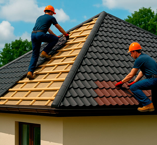 Монтаж шатровой крыши в Твери