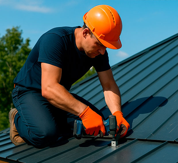 Ремонт металлической кровли в Твери