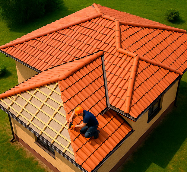 Установка сложной кровли в Твери